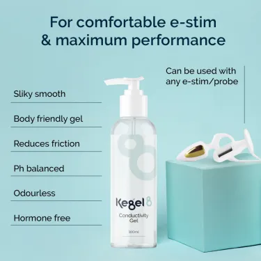 Kegel8 Pelvic Toner Conductivity Gel & Care Pack