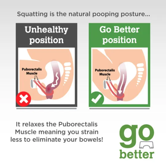 Go Better Bamboo Toilet Stool 7 to 9 Inches