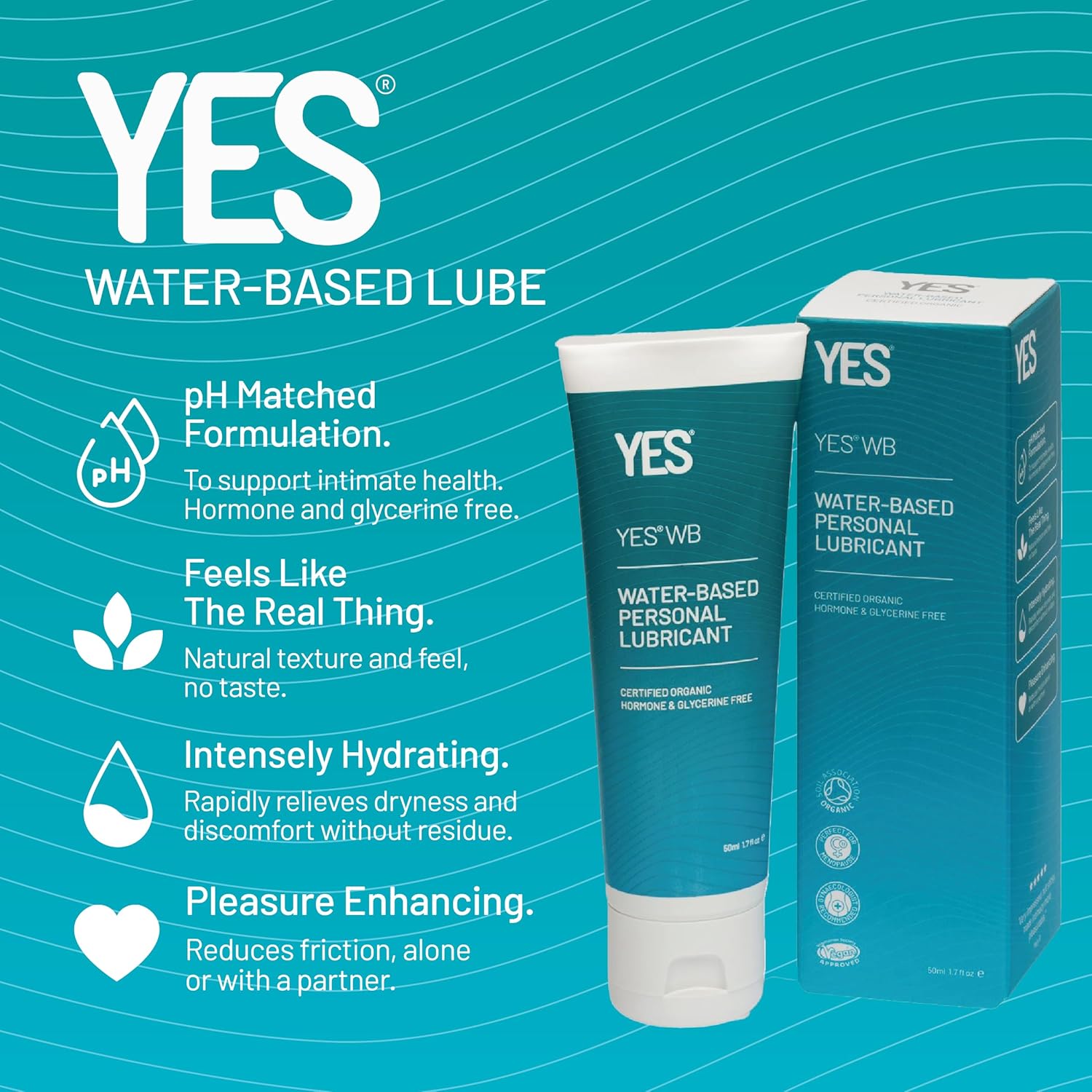 Yes Lube WB Water-Based Personal Lubricant