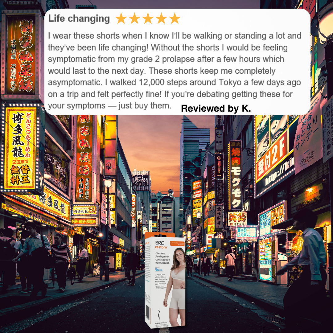 SRC Health Restore Incontinence and Prolapse Compression Support Shorts