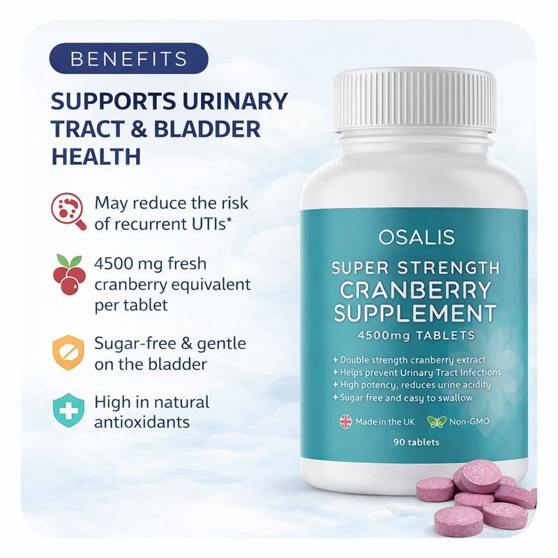 Osalis Super Strength Cranberry Supplement 4500mg