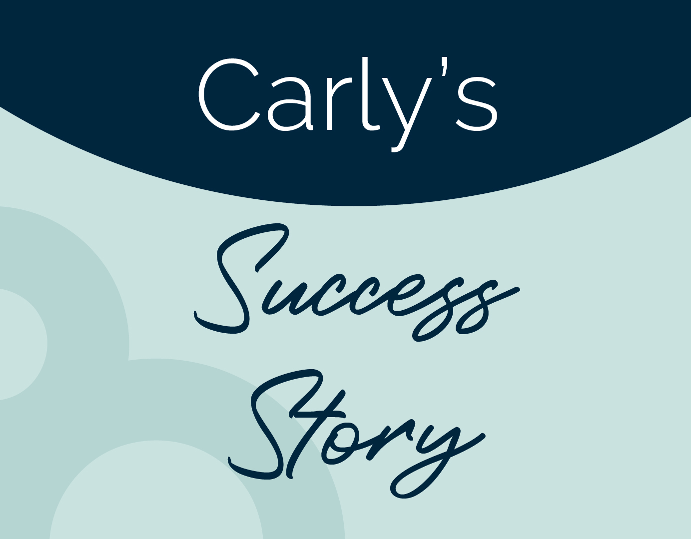 Carly would 'greatly recommend this to anyone suffering'