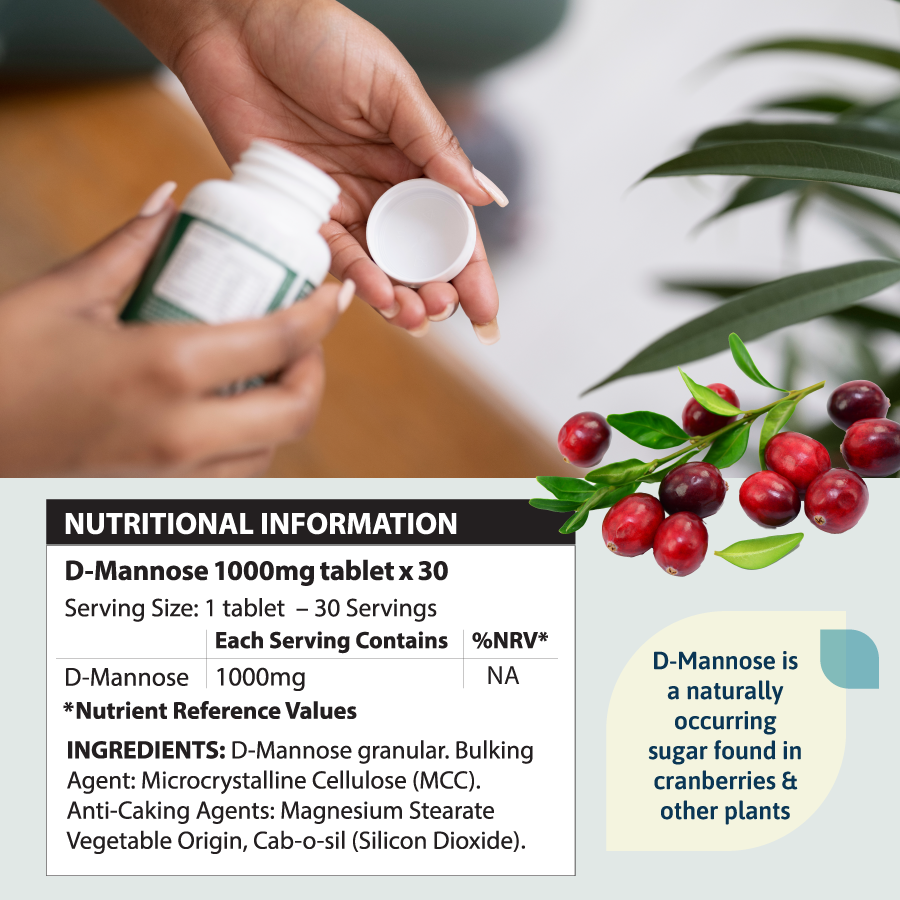 Osalis D Mannose UTI Bladder Support 1000mg