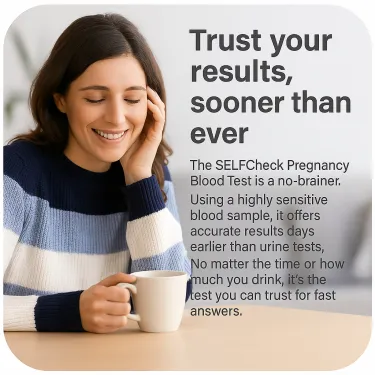 SELFCheck Pregnancy Blood Test