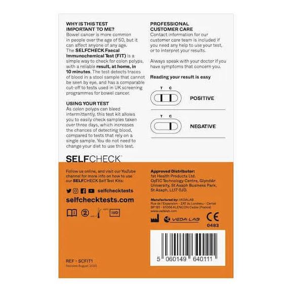 SELFCheck Bowel Health Test