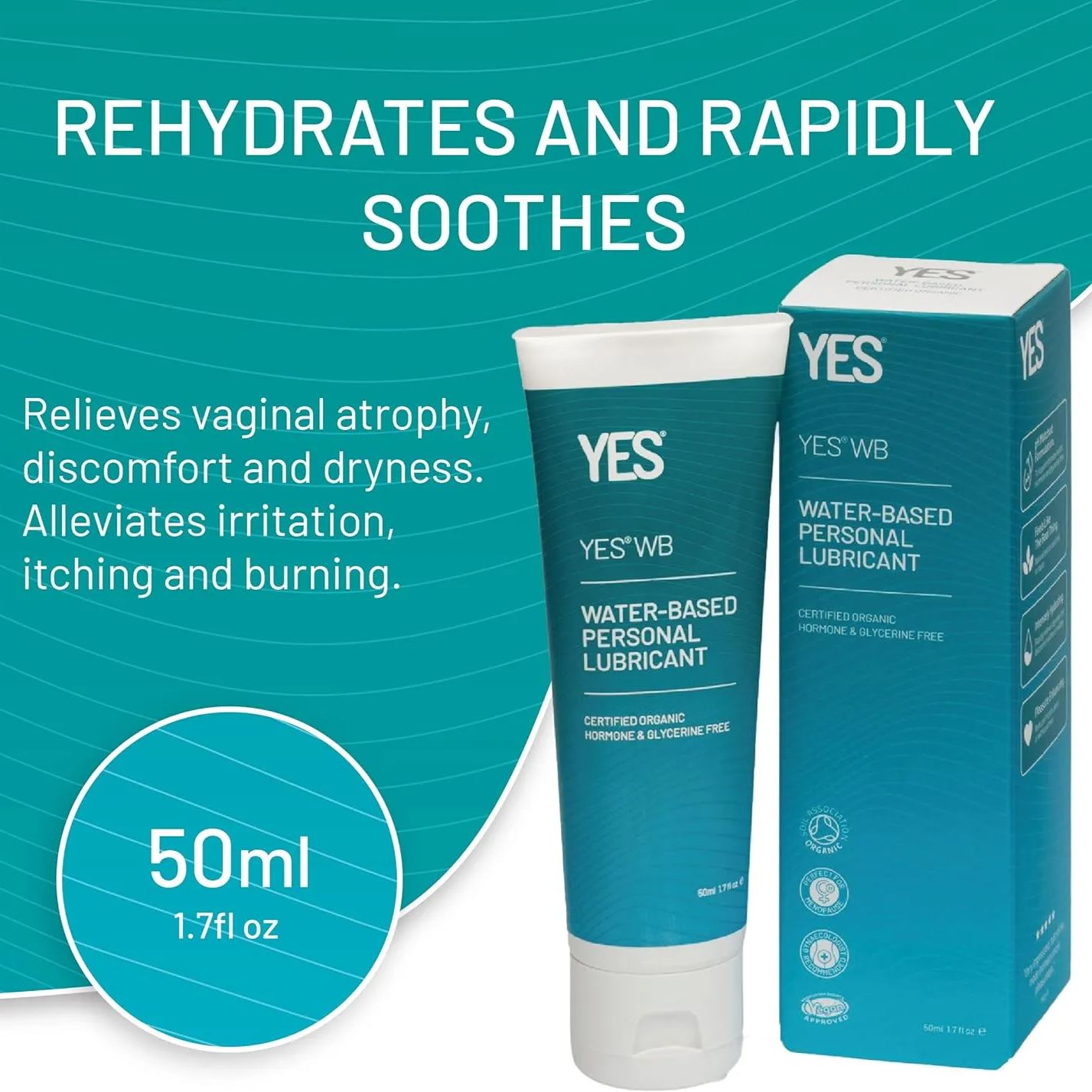 Yes Lube WB Water-Based Personal Lubricant