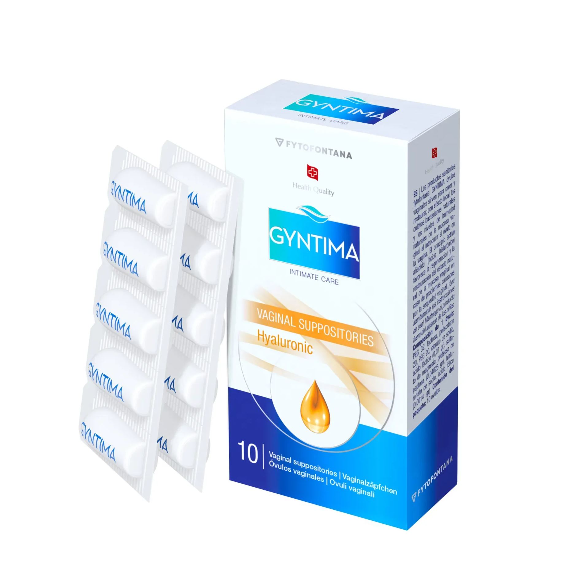 GYNTIMA Vaginal Suppositories - Hyaluronic