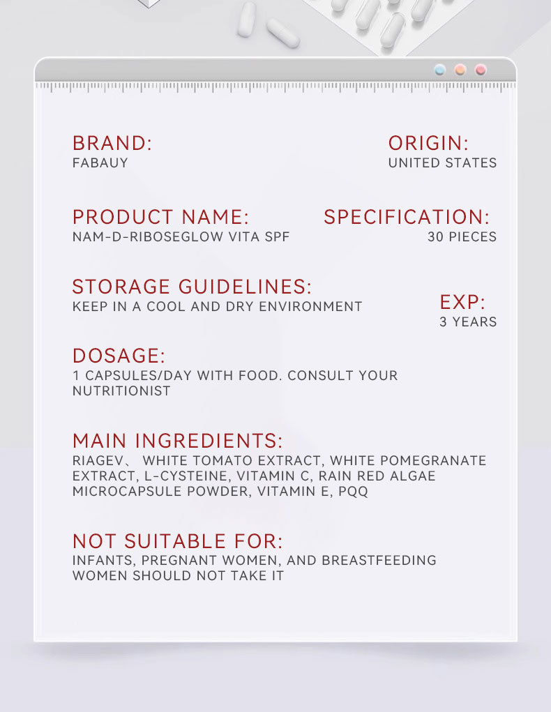 NAM-D-Ribose GLOW/ VITA SPE