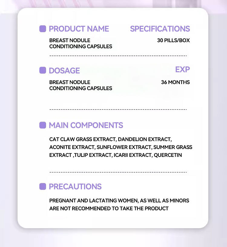 BREAST NODULECONDITIONING CAPSULES