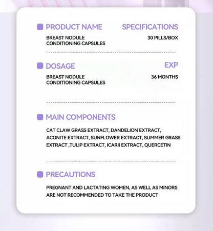 BREAST NODULECONDITIONING CAPSULES