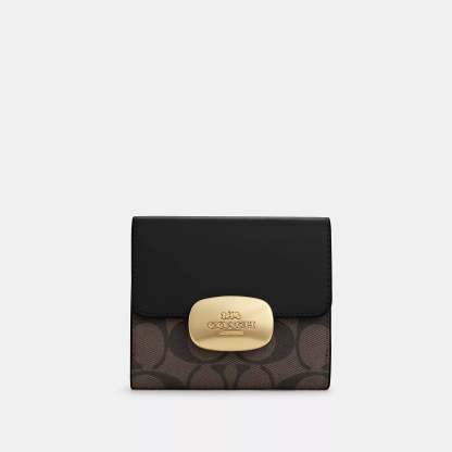 Cotthhach Outlet Eliza Small Wallet In Signature Canvas