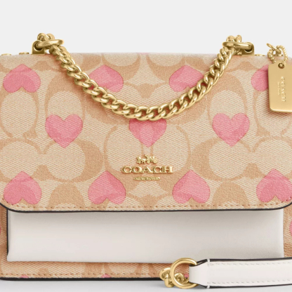 Cotthhach Mini Klare Crossbody In Signature Canvas With Heart Print