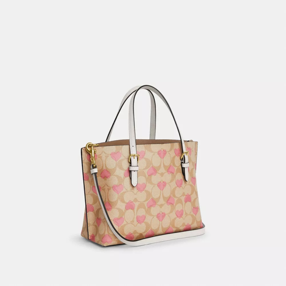Cotthhach Mollie Tote 25 In Signature Canvas With Heart Print