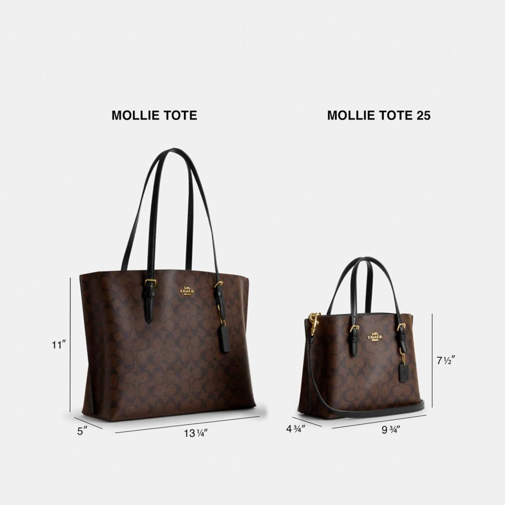 Cotthhach Mollie Tote 25 In Signature Canvas With Heart Print