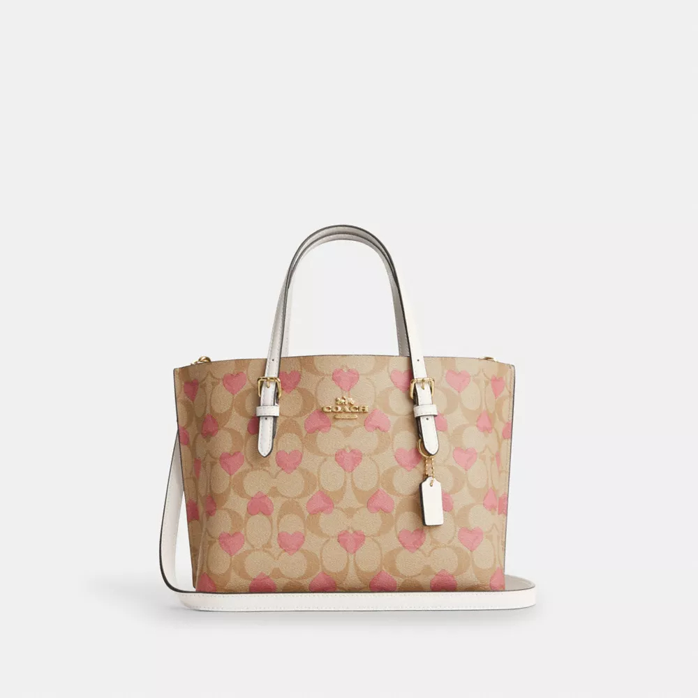 Cotthhach Mollie Tote 25 In Signature Canvas With Heart Print