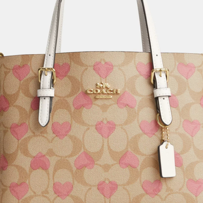 Cotthhach Mollie Tote 25 In Signature Canvas With Heart Print