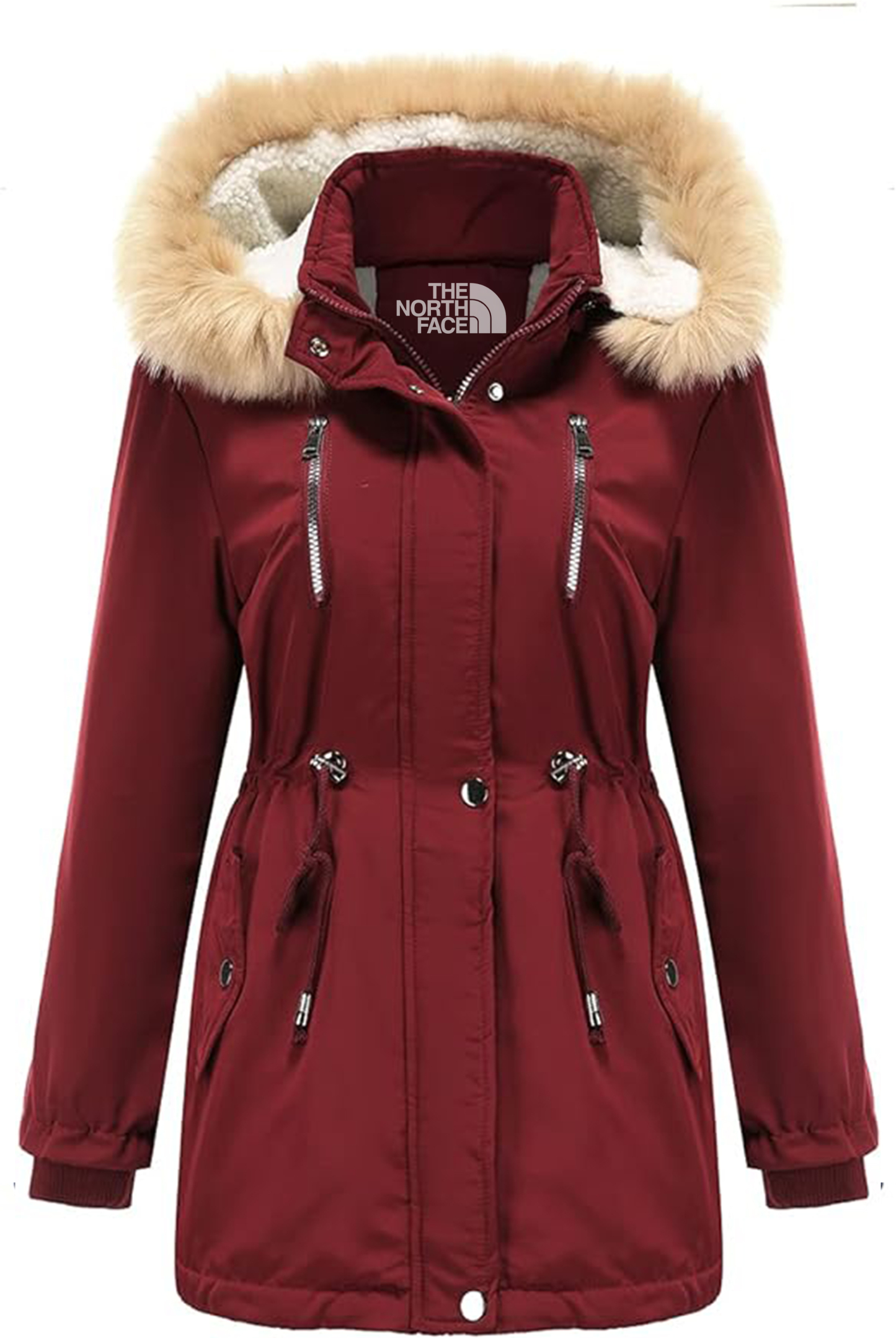 Winter Hooded Zip-Up Parka Jacket-WOMEN'S