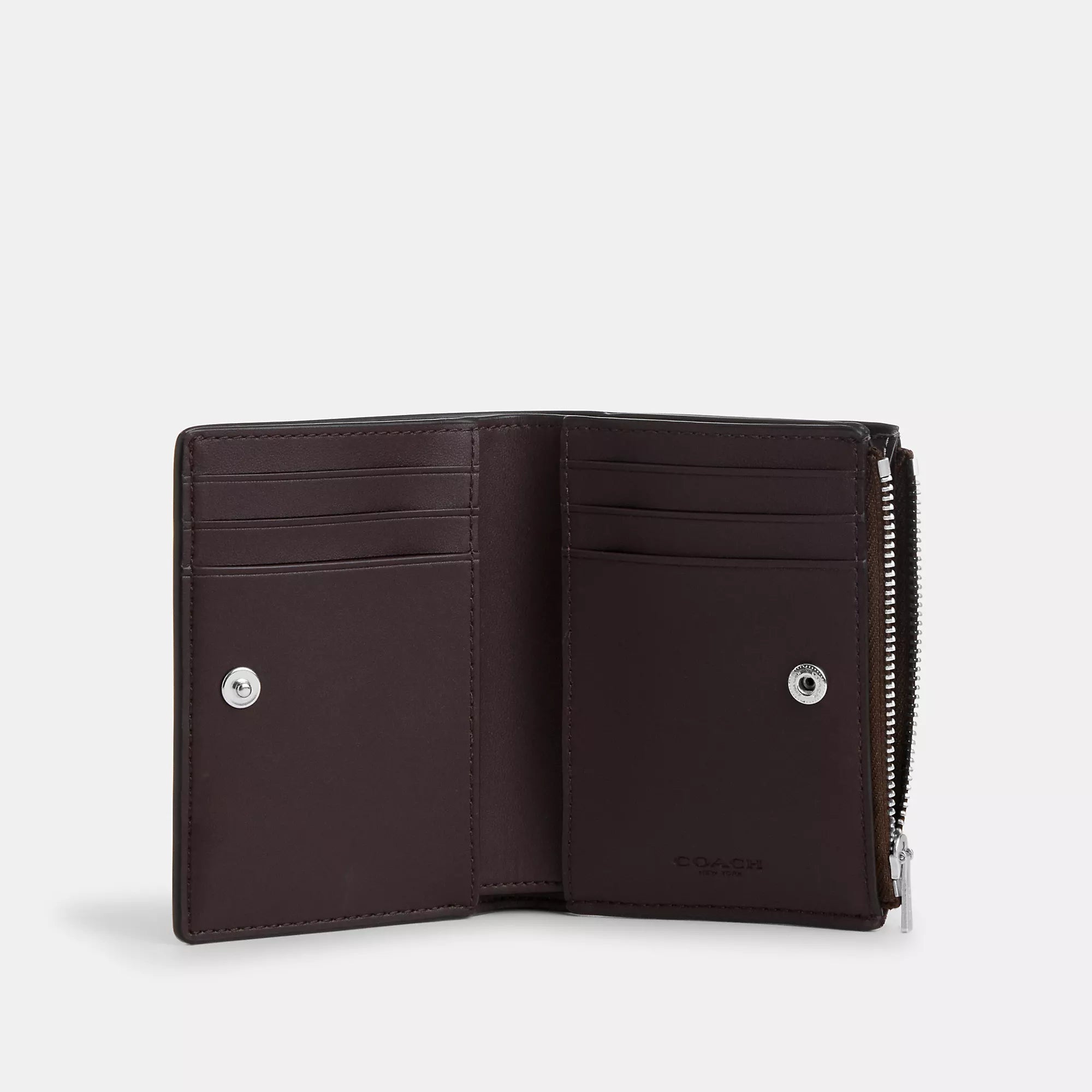Cotthhach Outlet Bifold Wallet In Signature Canvas With Heart Print