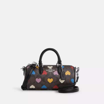Cotthhach Outlet Lacey Crossbody In Signature Canvas With Heart Print