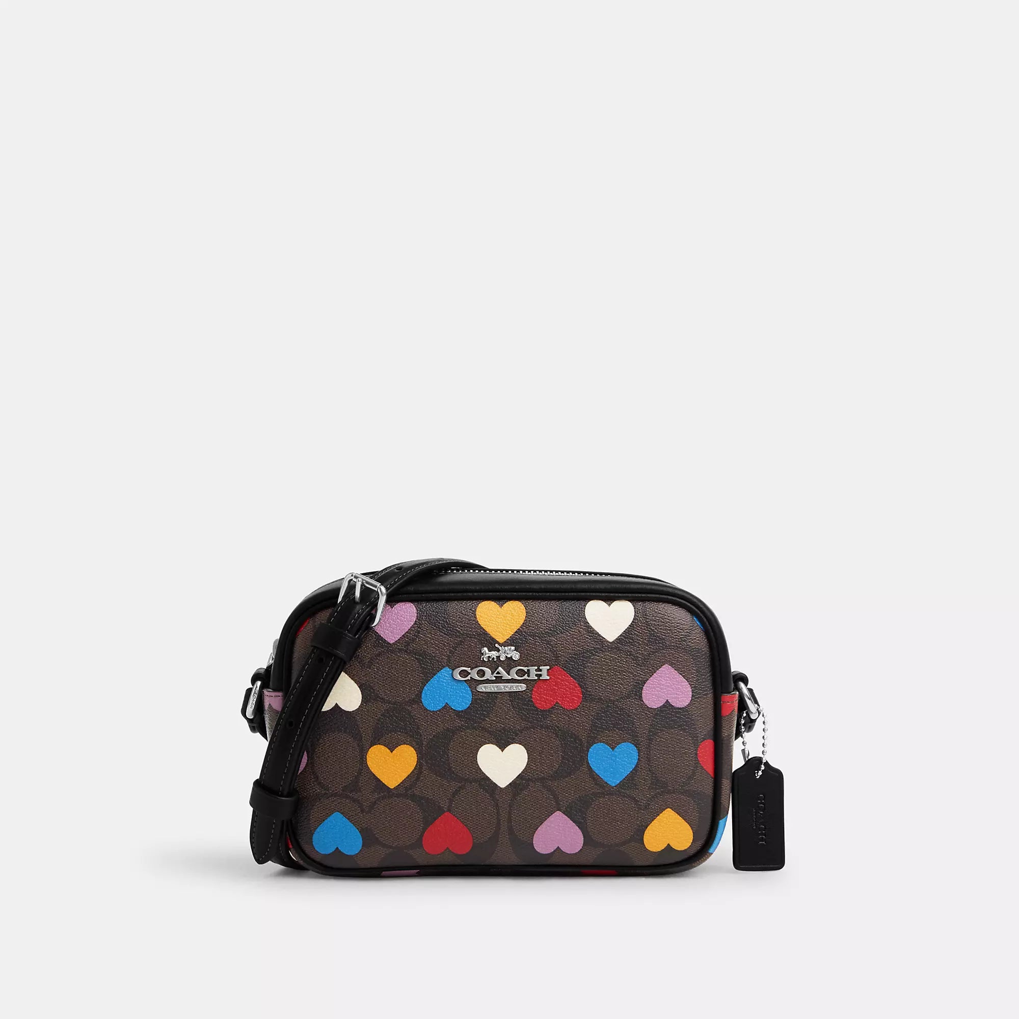 Cotthhach Outlet Mini Jamie Camera Bag In Signature Canvas With Heart Print