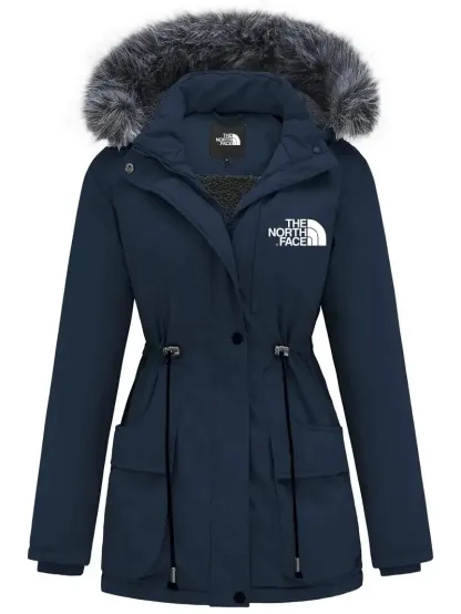Veste à capuche élégante à manches longues et bordure bouffante