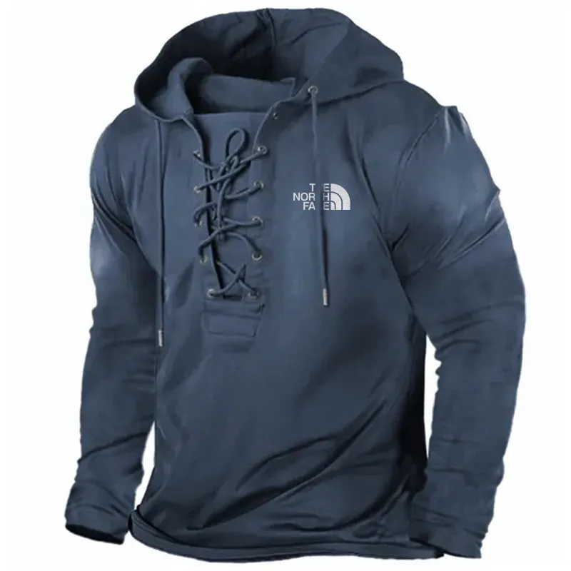 Men's Vintage Outdoor Lace Up Hooded