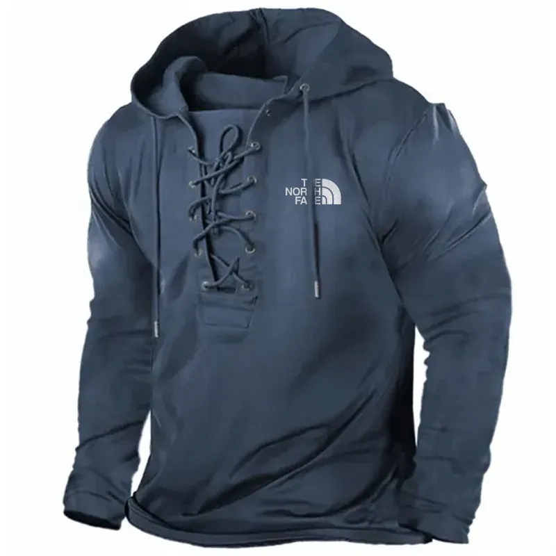 Men's Vintage Outdoor Lace Up Hooded