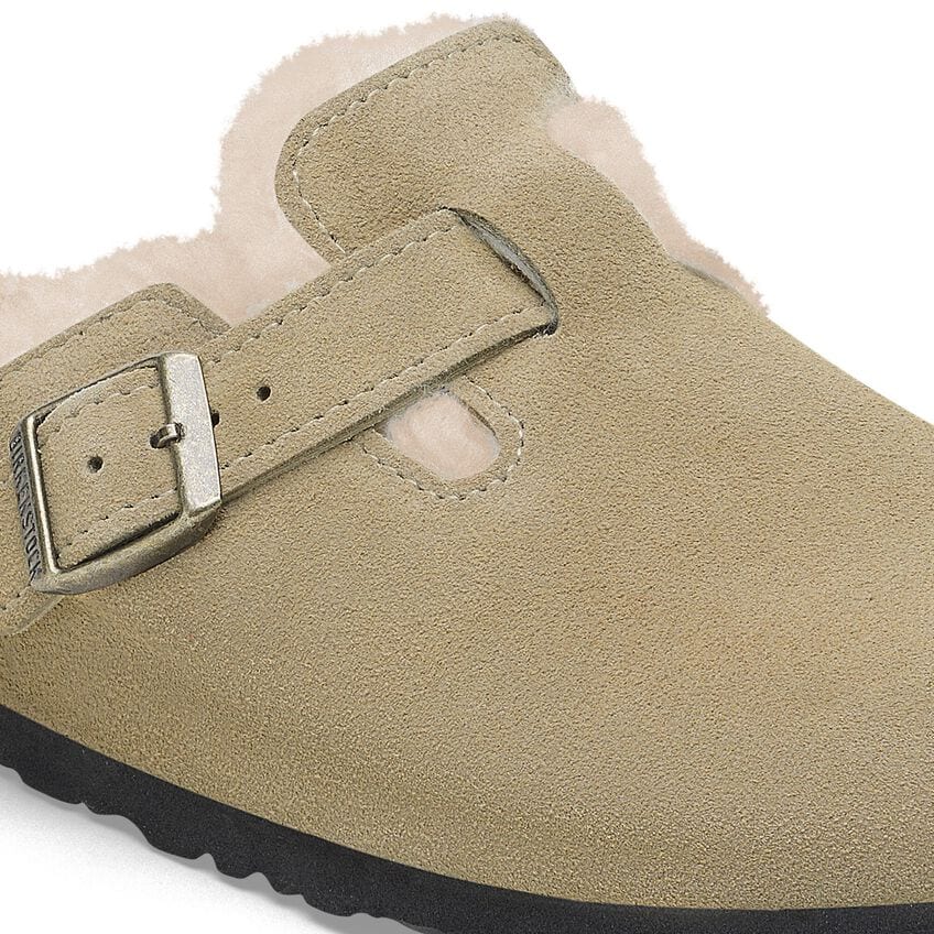 Boston Shearling Suede Leather - Taupe