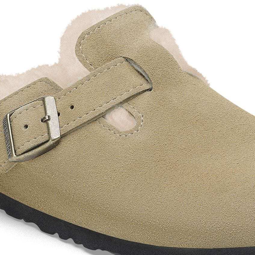Boston Shearling Suede Leather - Taupe