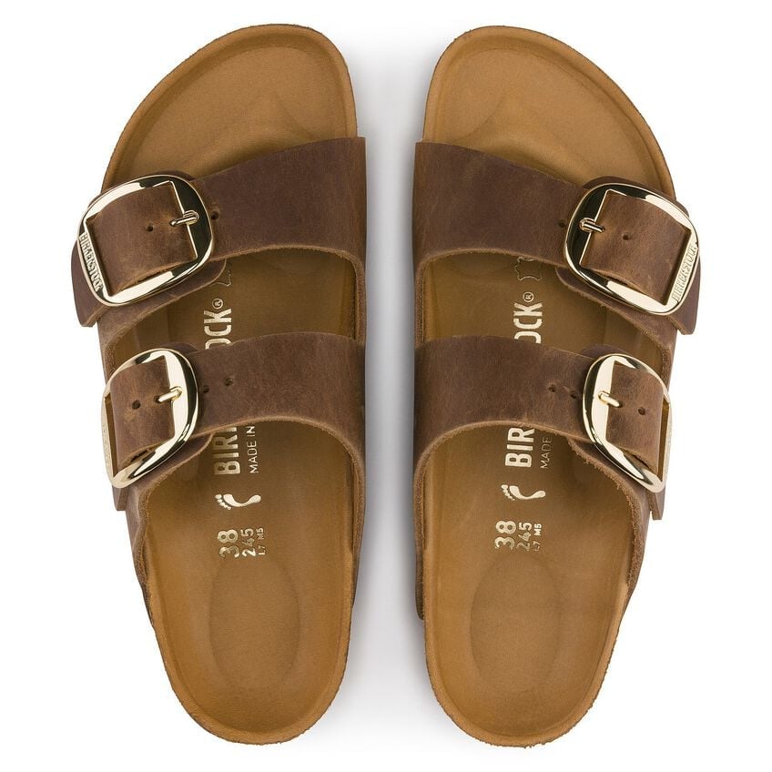 Arizona Big Buckle Oiled Leather - Cognac