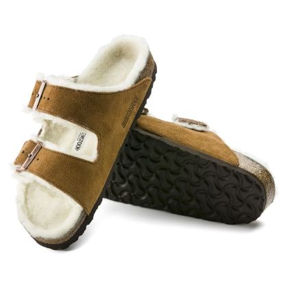 Arizona Shearling Suede Leather - Mink