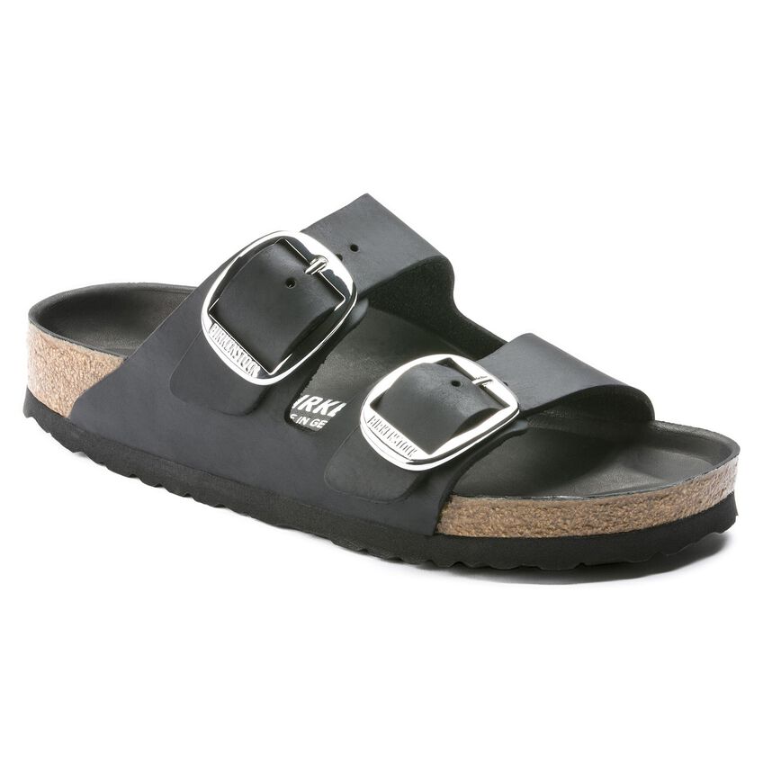 Arizona Big Buckle Oiled Leather - Black