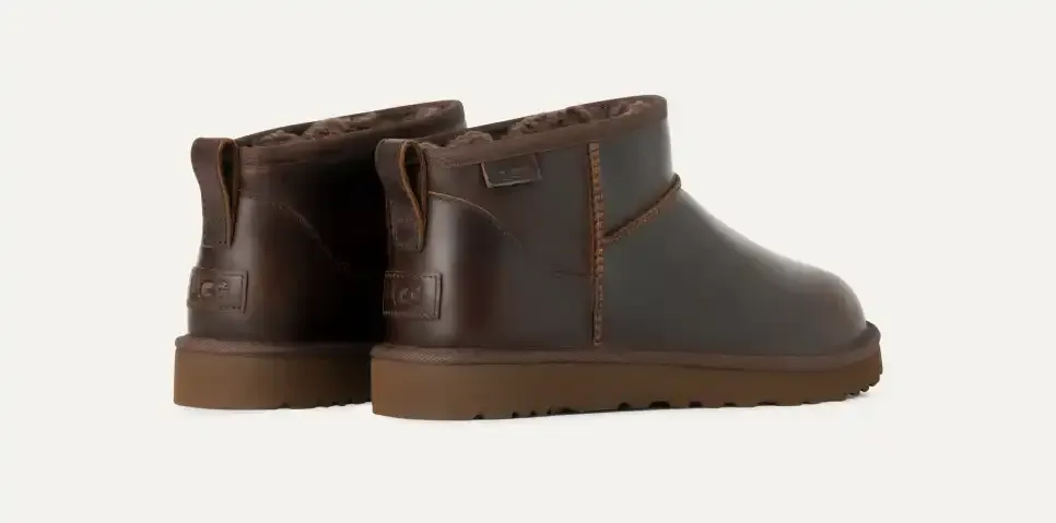 UtthhGG Men's Classic Ultra Mini Leather Regen
