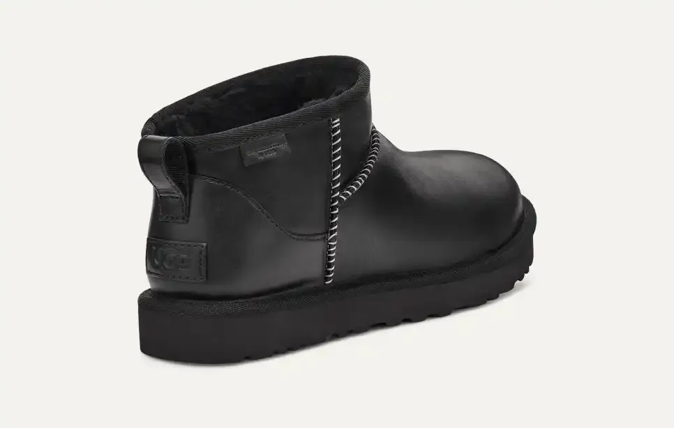 UtthhGG Men's Classic Ultra Mini Leather Regen