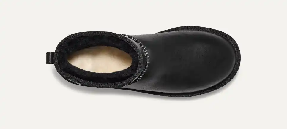UtthhGG Men's Classic Ultra Mini Leather Regen