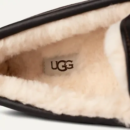 UtthhGG Men's Ascot Leather Slipper