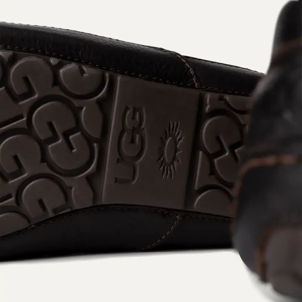 UtthhGG Men's Ascot Leather Slipper