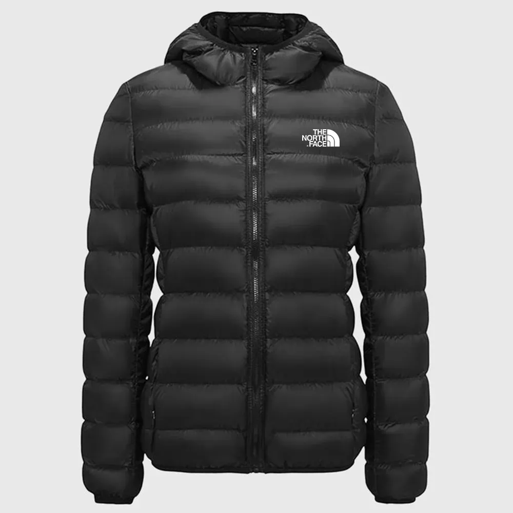 Chaqueta extragrande con capucha y plumón plegable