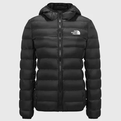 Chaqueta extragrande con capucha y plumón plegable