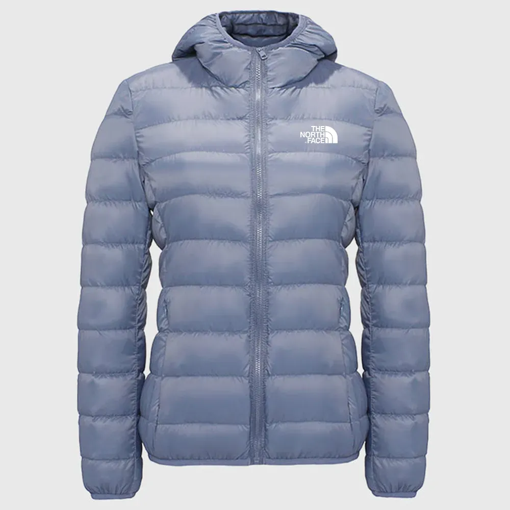Chaqueta extragrande con capucha y plumón plegable