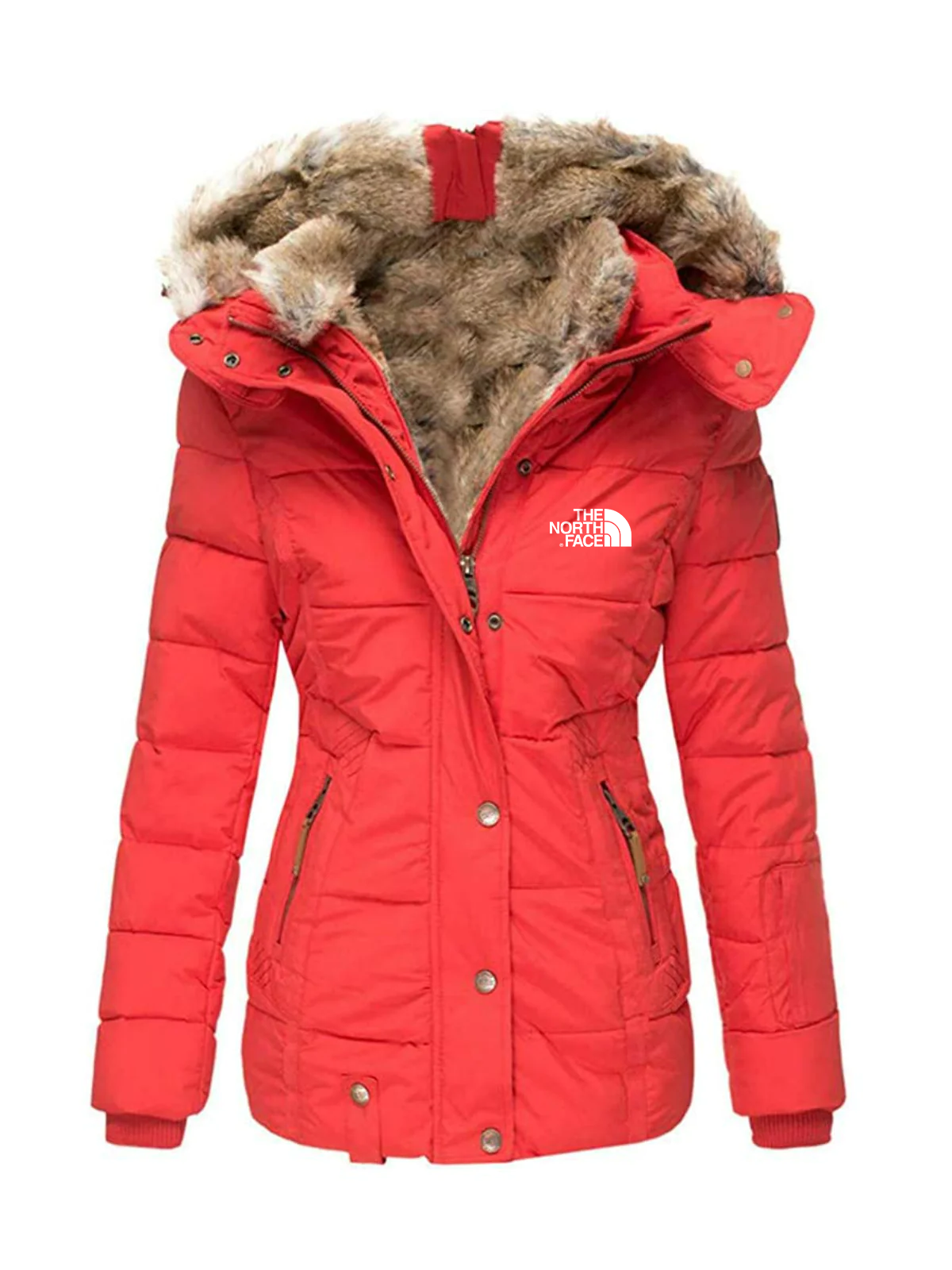 Abrigos a prueba de viento para mujer Abrigos de invierno Chaquetas y abrigos t��rmicos con capucha