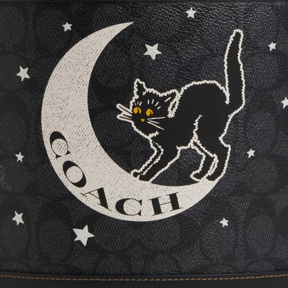 Cotthhach Trick Or Treat Bucket In Signature Canvas With Halloween Graphic