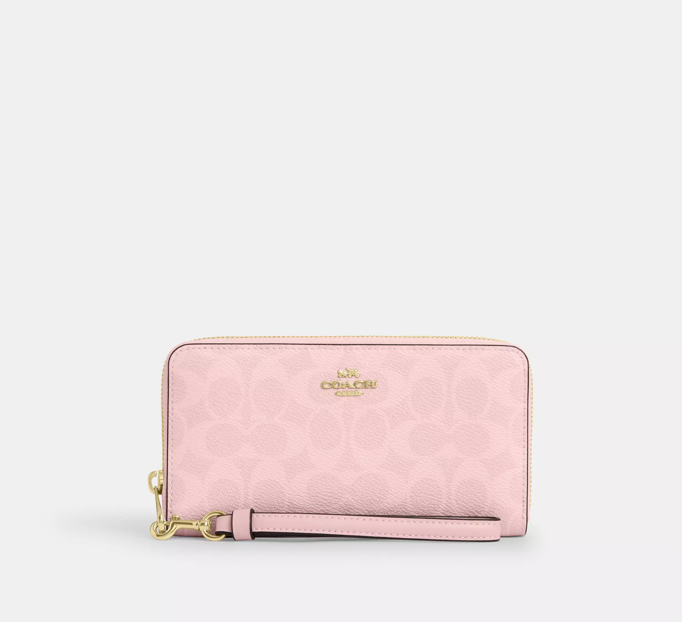 Cotthhach Long Zip Around Wallet In Signature Canvas