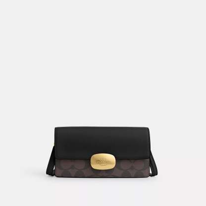 Cotthhach Outlet Eliza Small Flap Crossbody In Signature Canvas
