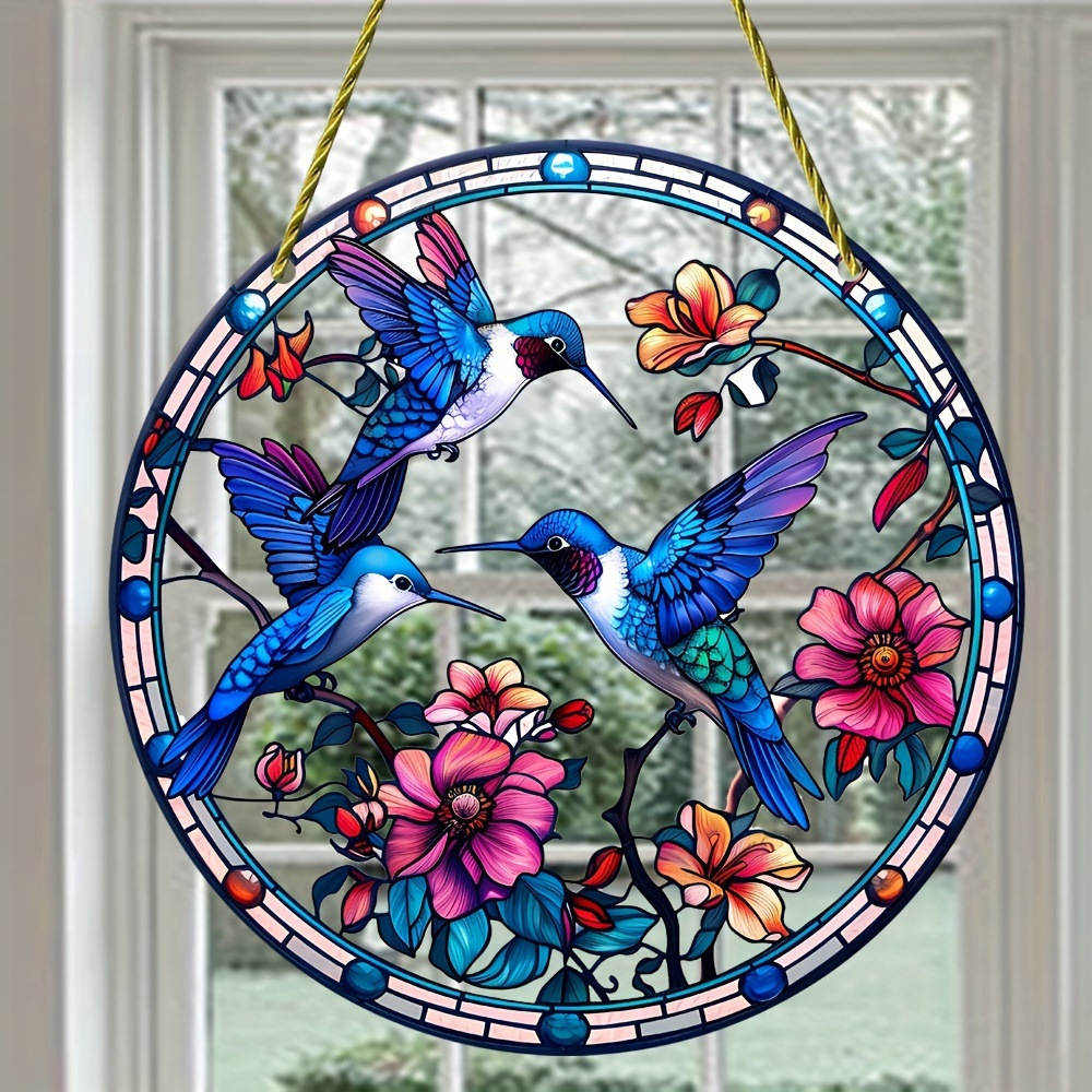 🌺 Hummingbird Suncatcher (8 inches)