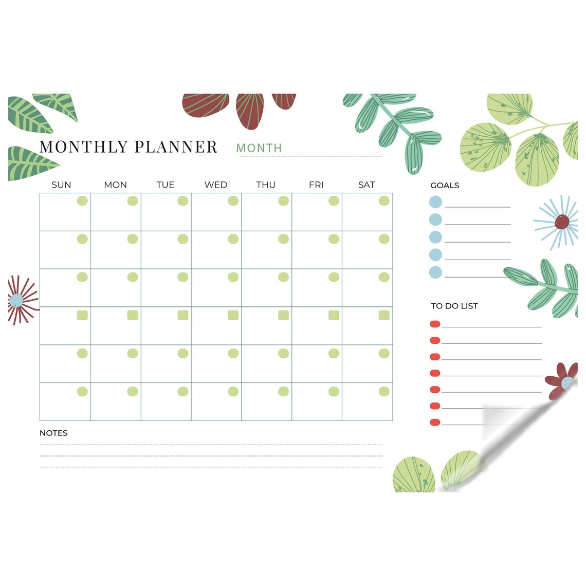 2025 Monthly Planner Organizer Model