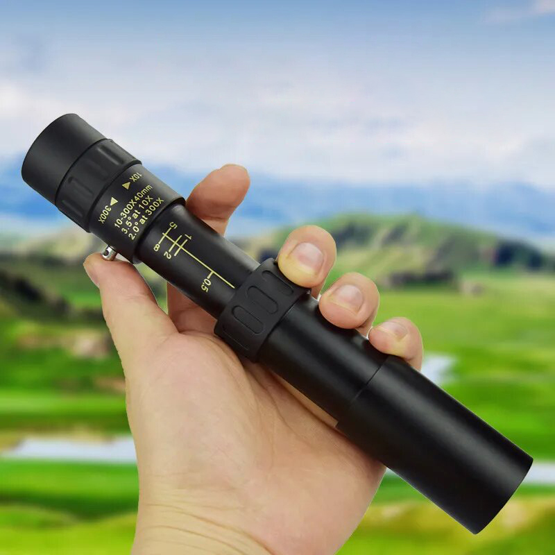 10300×40 Continuous Zoom Portable Metal Monocular TelescopeHigh Magnificationand High Definition
