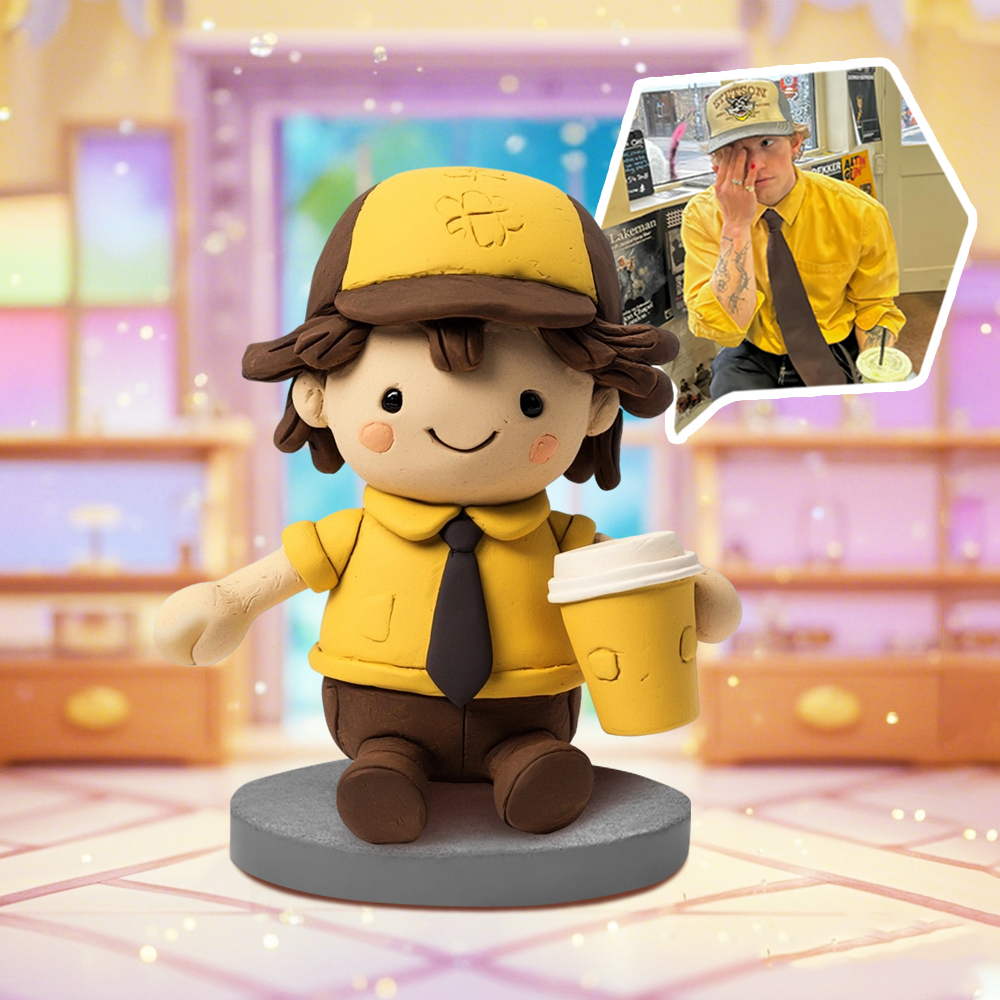 Personalized Photo Plush Doll Keychain Mini Me Plush Keychain Gifts for BFF