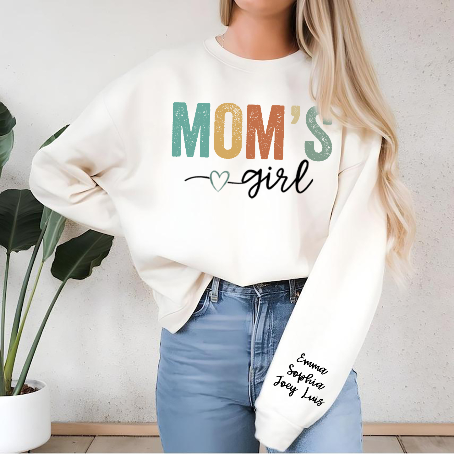 Personalized Mama's Boy/Girl Sweatshirt For Mother's Day