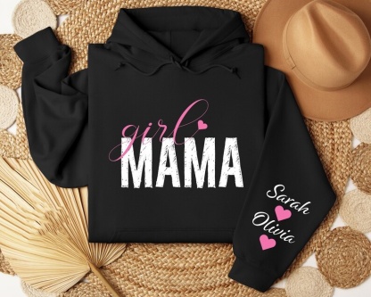 Custom Boy Mom Girl Mom Sweatshirt Mom Birthday Gift